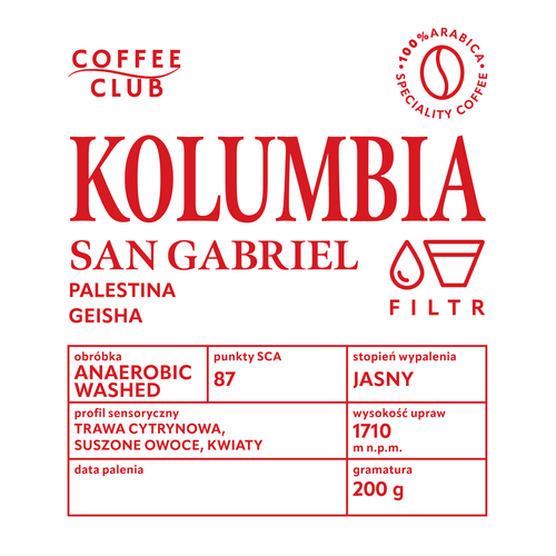 Kolumbia San Gabriel Geisha anaerobic washed