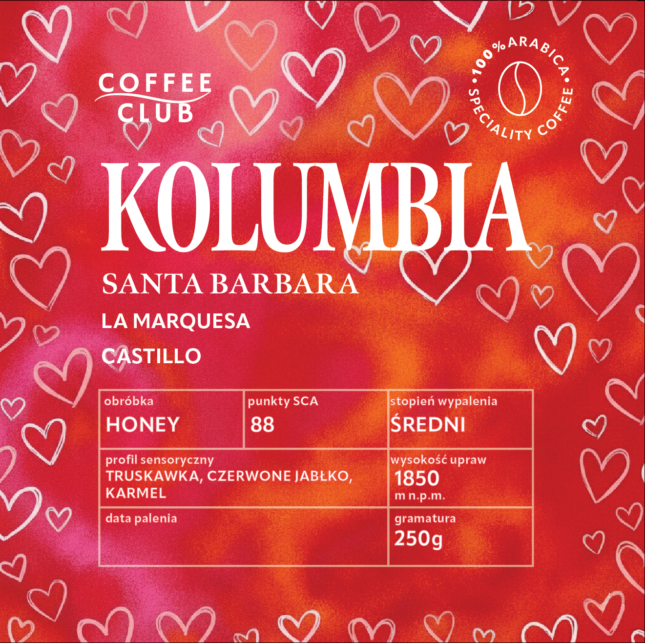 Kolumbia Santa Barbara - Kawa Walentynkowa